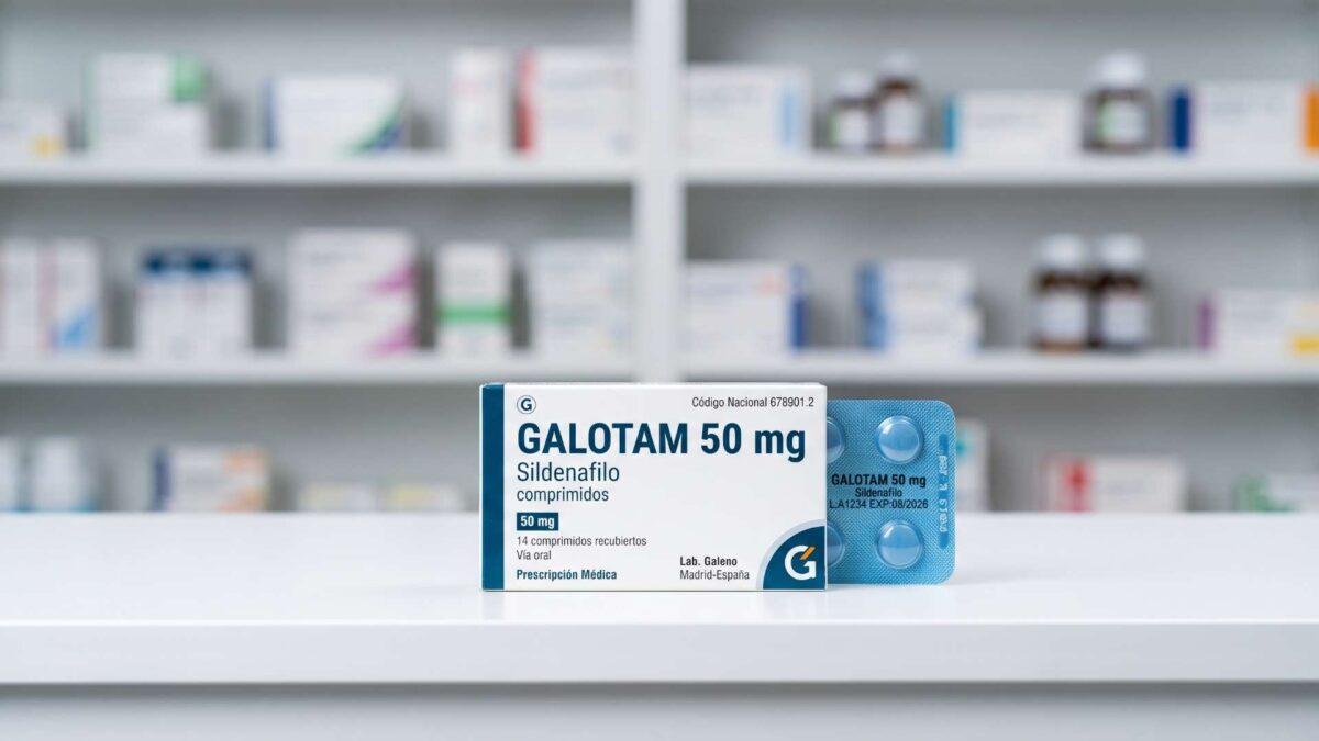 ¿Se puede comprar Galotam sin receta? 3 Caja de Galotam 50 mg de sildenafilo sobre el mostrador de una farmacia para disfuncion erectil
