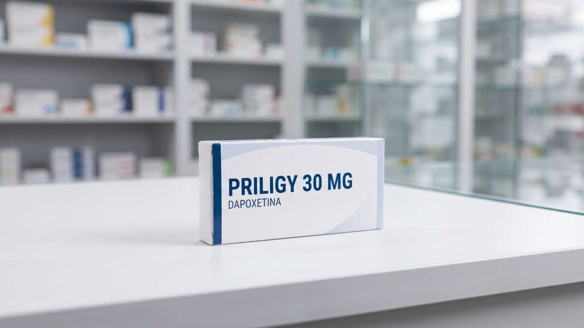 ¿Se puede comprar Priligy en farmacias sin receta? 3 Caja de Priligy dapoxetina 30 mg sobre el mostrador blanco de una farmacia